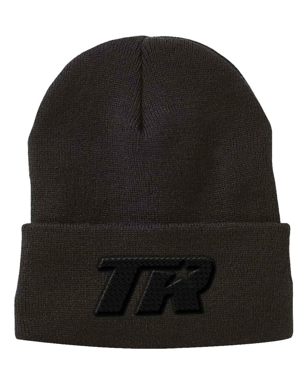 Top Rank Boxing Black Beanie with 3D Embroidered Logo